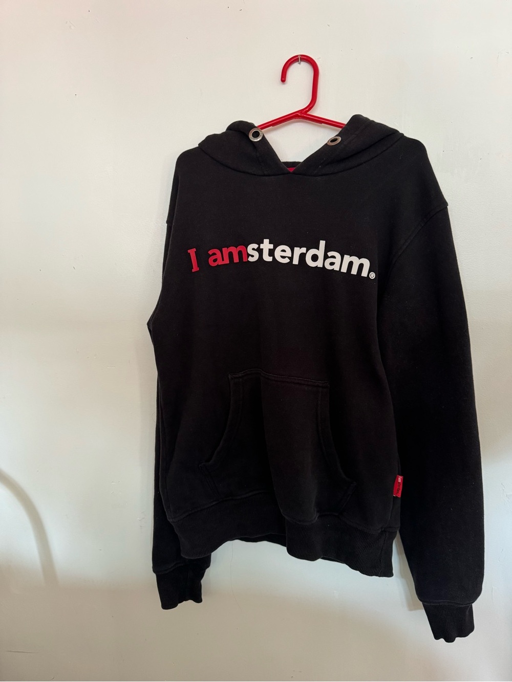 I am Amsterdam black hoodie
